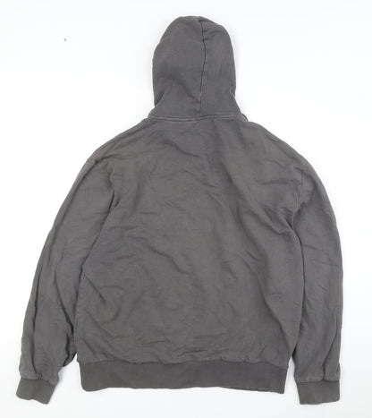 Unisex Adults UK Size M COLLUSION Grey Pullover Hoodie