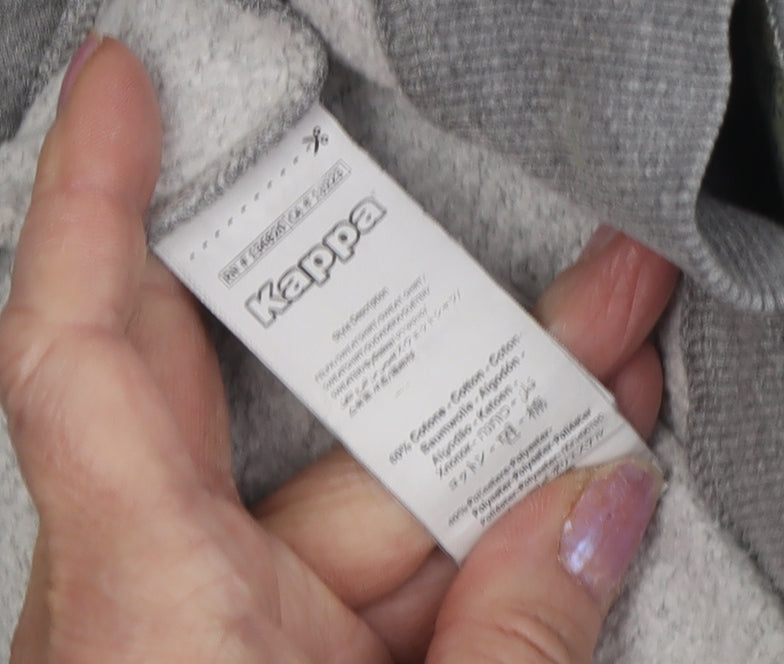 Mens UK Size XL Kappa Grey Pullover Hoodie