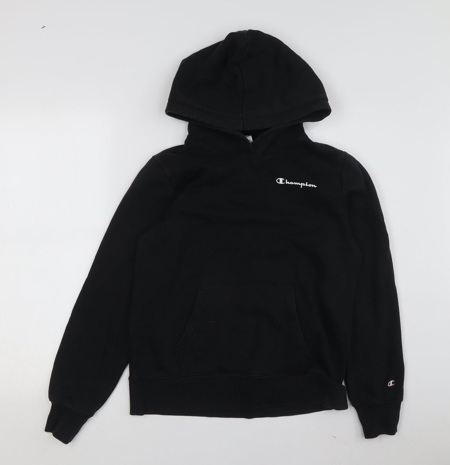 Unisex Adults UK Size S Champion Black Pullover Hoodie