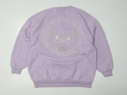 Womens UK Size S Disney Purple Pullover Sweatshirt