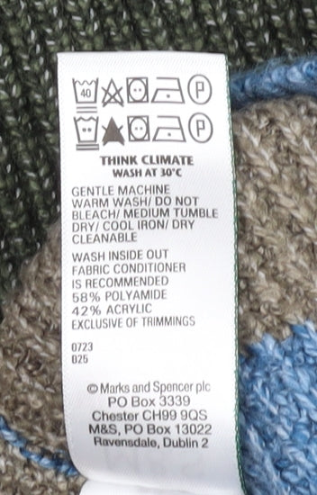 Marks and Spencer Men’s Blue 2XL Striped Pullover Jumper