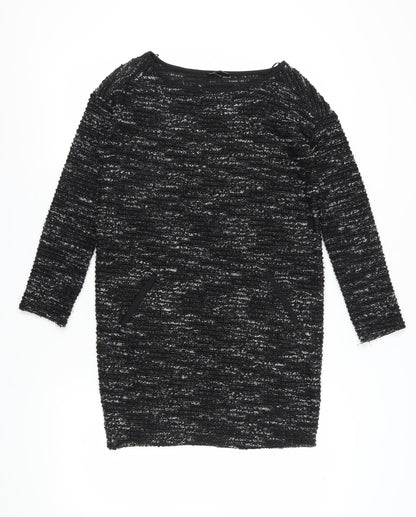 Next Women's Black Shift Dress Size 8