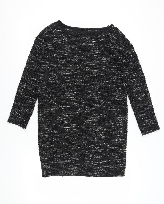 Next Women's Black Shift Dress Size 8
