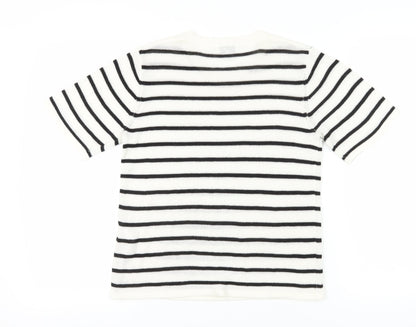 Levete Room Women’s Black & White Striped Pullover Jumper - S
