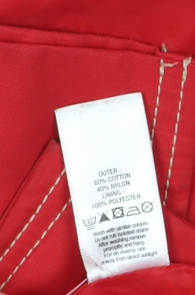 Womens UK Size 16 Wallis Red Trench Coat
