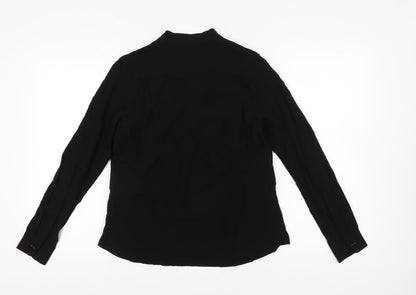 INES DE LA FRESSANGE Womens Black Viscose Blouse XS