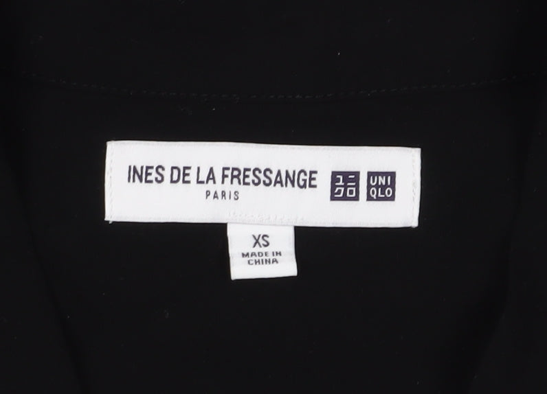INES DE LA FRESSANGE Womens Black Viscose Blouse XS