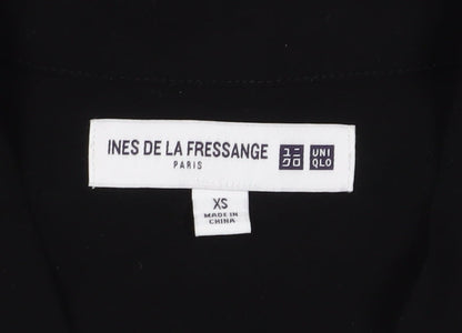 INES DE LA FRESSANGE Womens Black Viscose Blouse XS