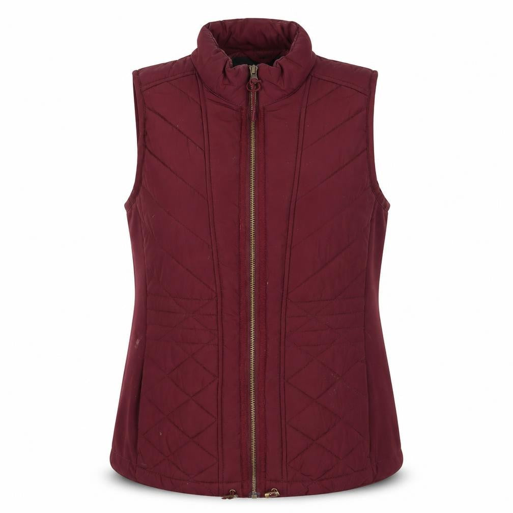 Womens UK Size M Roman Red Quilted Coat