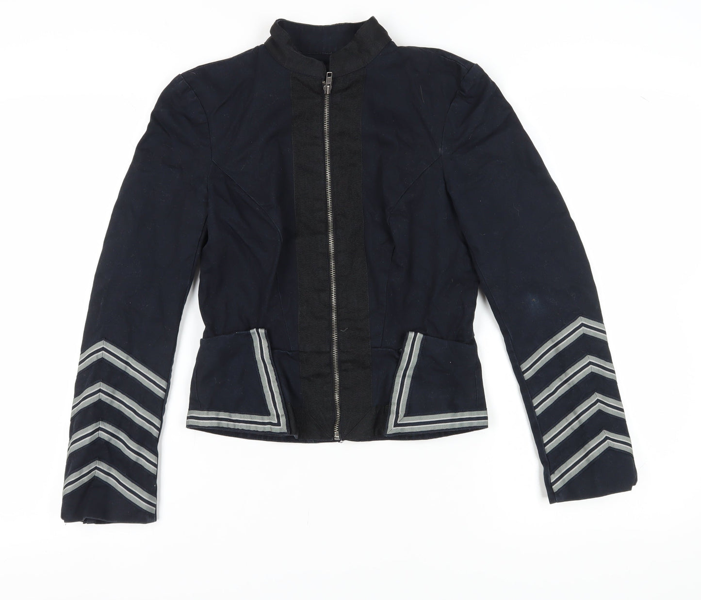 Womens UK Size 8 Warehouse Black Basic Jacket