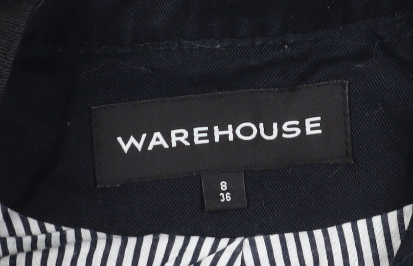Womens UK Size 8 Warehouse Black Basic Jacket