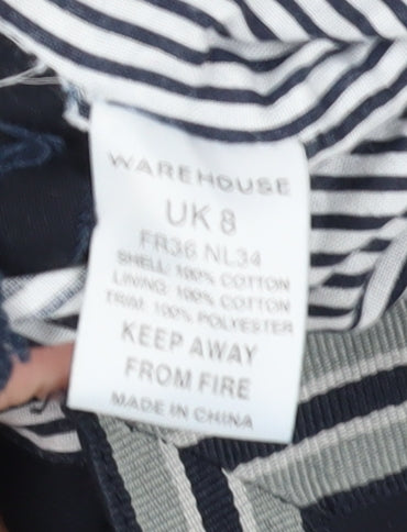 Womens UK Size 8 Warehouse Black Basic Jacket