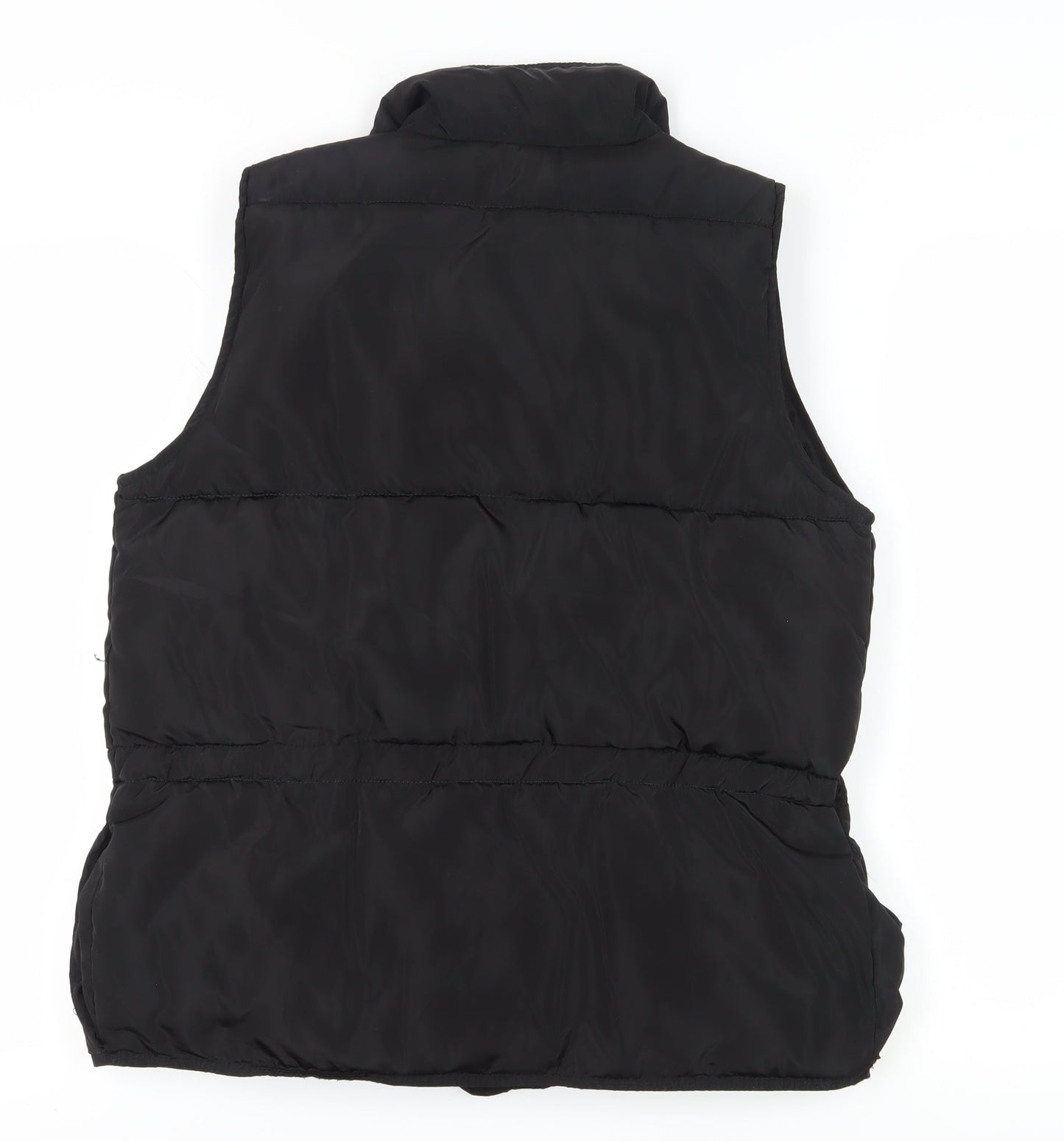 QED LDN Women's Black S Waistcoat Casual Classic