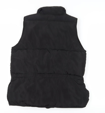 QED LDN Women's Black S Waistcoat Casual Classic