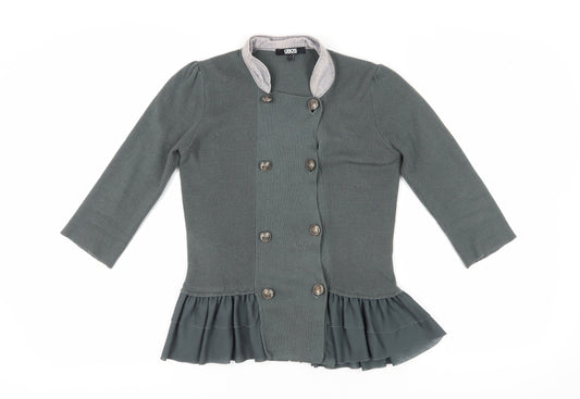 Womens UK Size 8 ASOS Green Cardigan Jumper