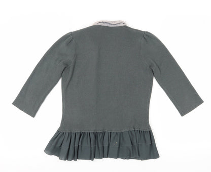 Womens UK Size 8 ASOS Green Cardigan Jumper