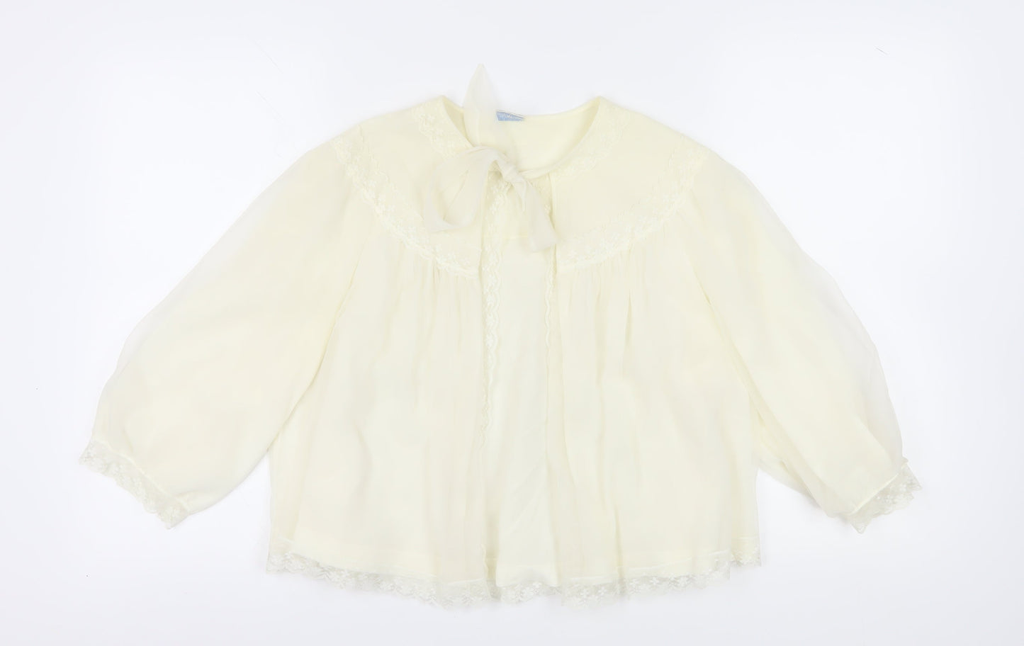 Womens UK Size M St Michael Ivory Basic Blouse