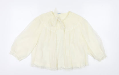 Womens UK Size M St Michael Ivory Basic Blouse