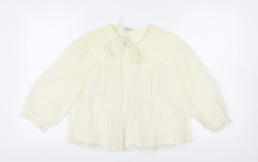 Womens UK Size M St Michael Ivory Basic Blouse