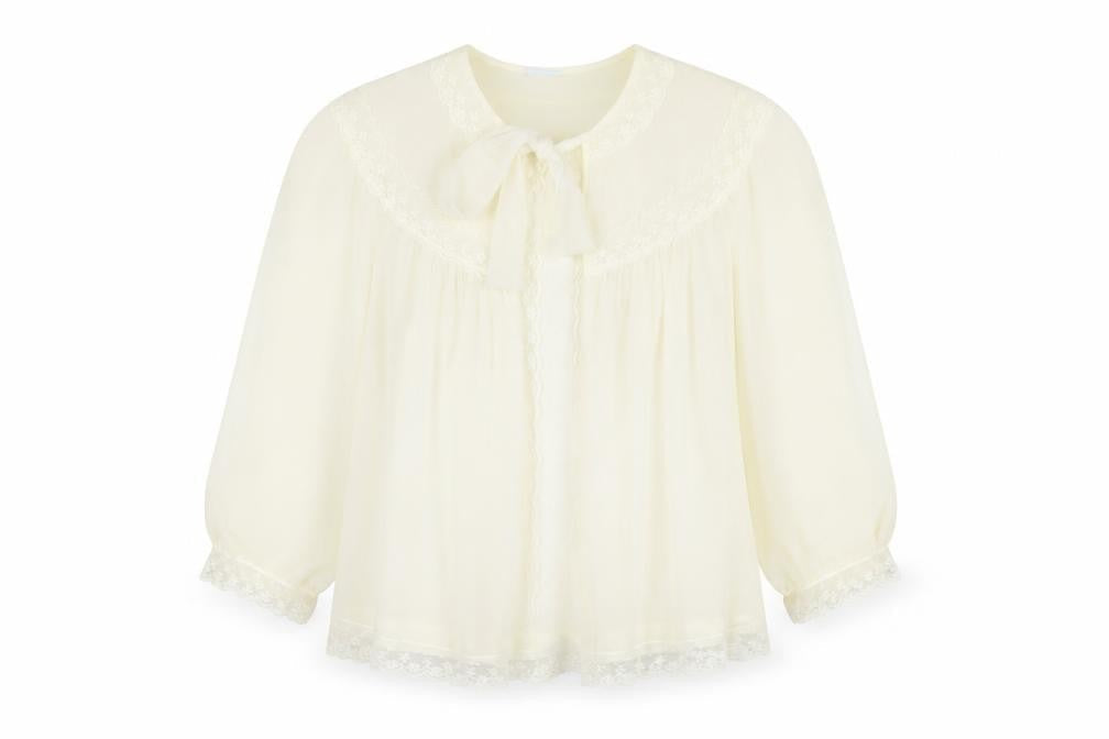 Womens UK Size M St Michael Ivory Basic Blouse