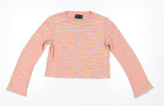 ASOS Design Women's Multicoloured Striped Pullover Jumper Size 12