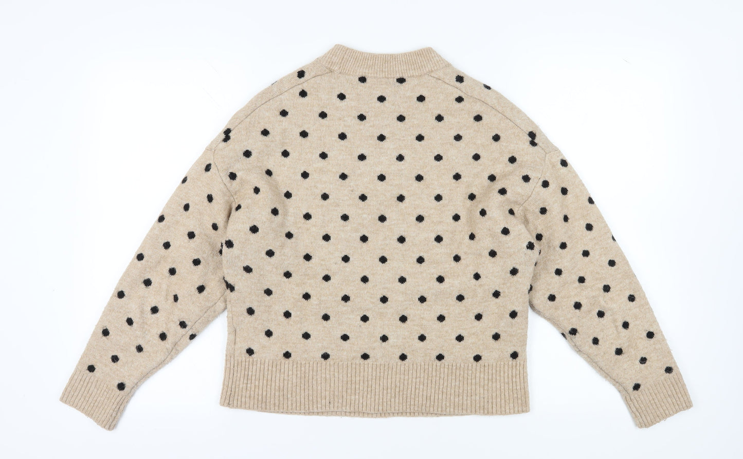 Womens UK Size S H&M Beige Pullover Jumper