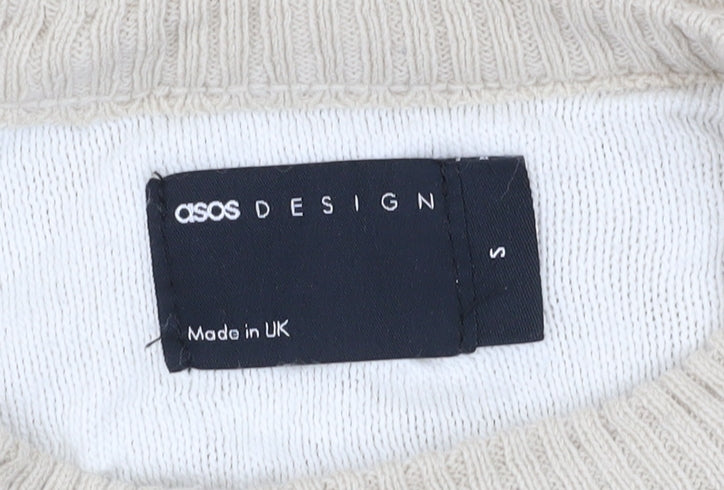 ASOS DESIGN Women's Beige Pullover Jumper - S