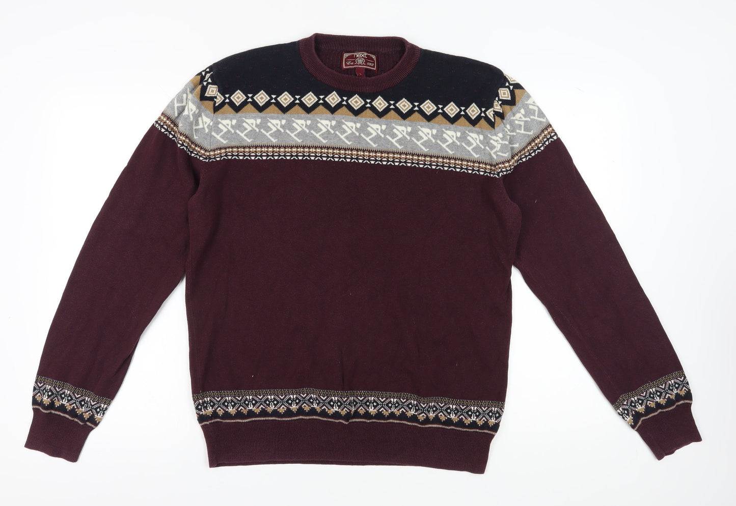 Next Men's Multicoloured Fair Isle Pullover - L