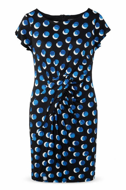Adrianna Papell Women's Black Polka Dot Sheath 10