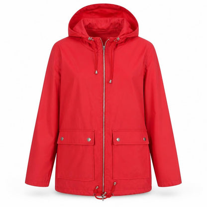Womens UK Size 10 New Look Red Rain Coat