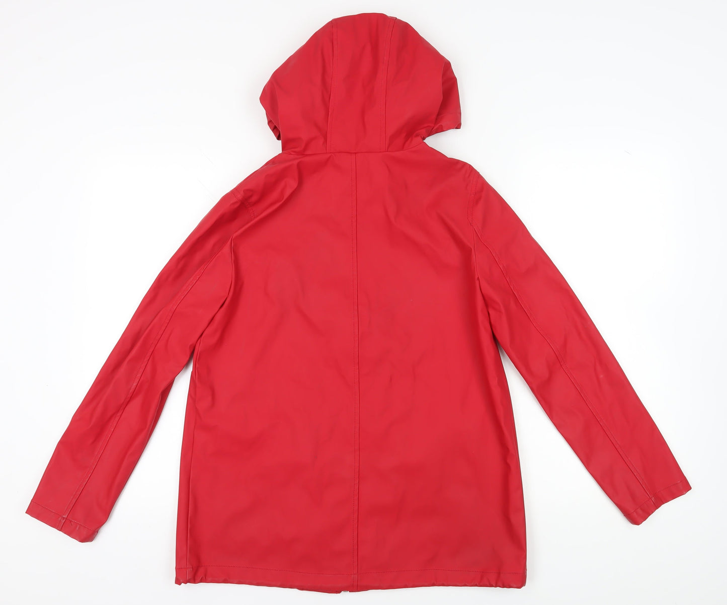 Womens UK Size 10 New Look Red Rain Coat