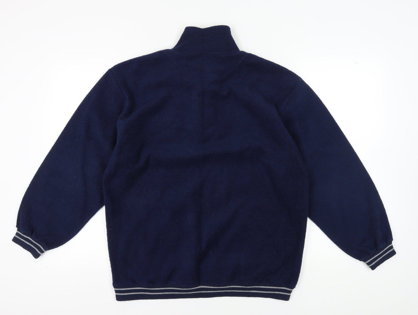 Mens UK Size 154 C&A Blue 1/2 Zip Sweatshirt