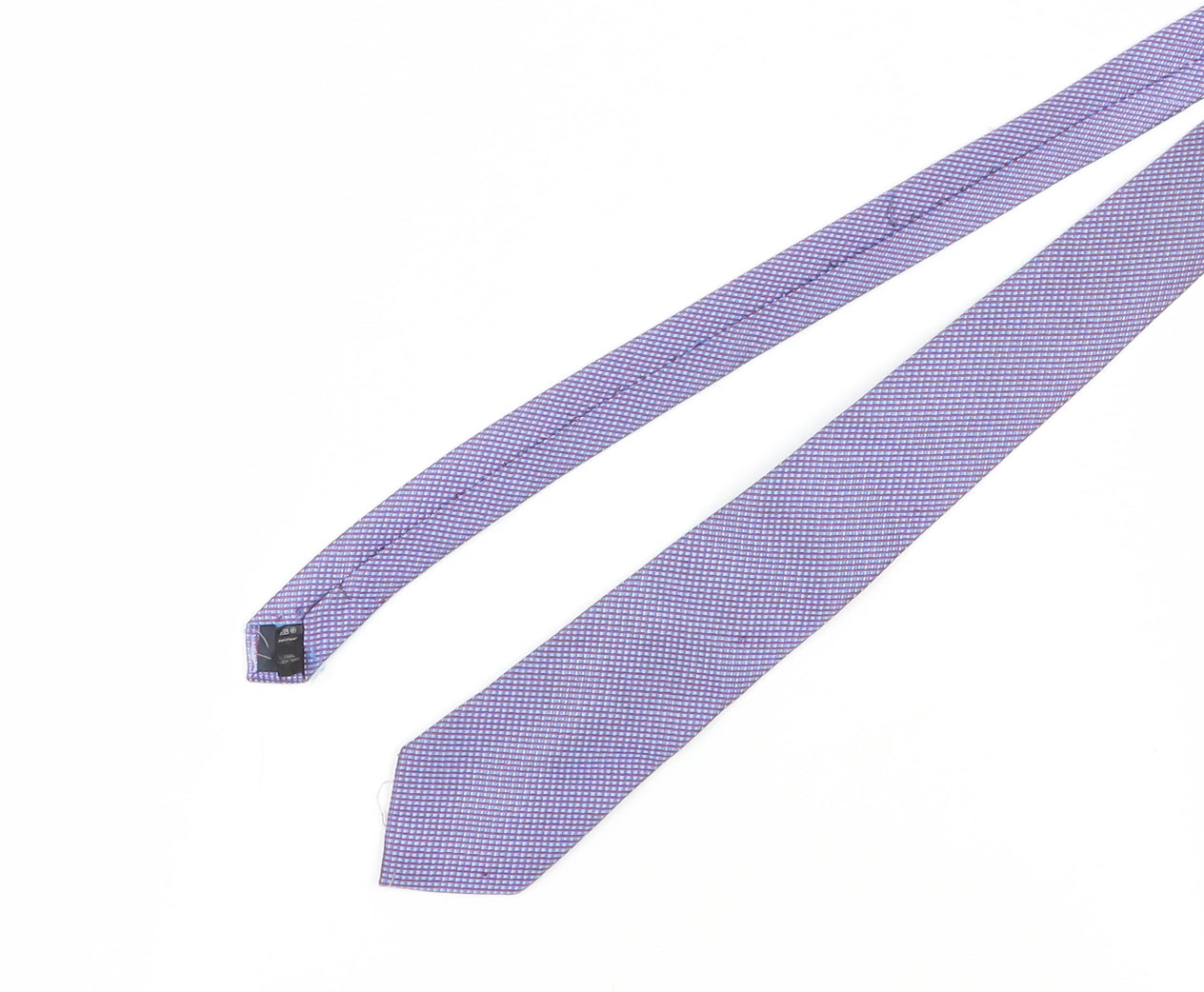 George Men's Purple Geometric Slim Tie One Size
