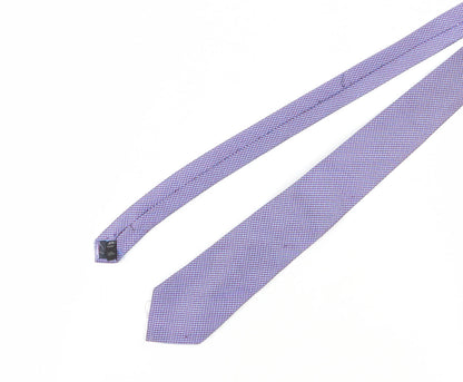 George Men's Purple Geometric Slim Tie One Size