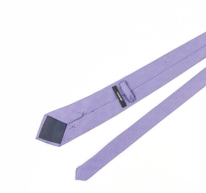 George Men's Purple Geometric Slim Tie One Size