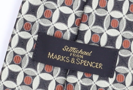Marks and Spencer Men's Geometric Multicoloured Tie
