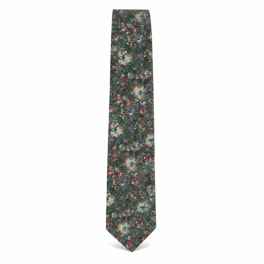 Mens Marks and Spencer Multicoloured Floral 100% Polyester  Tie