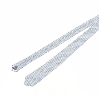 Jaeger Men's Grey Slim Tie Houndstooth Pattern