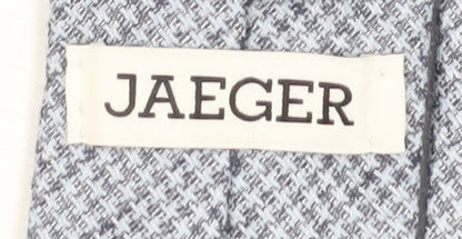 Jaeger Men's Grey Slim Tie Houndstooth Pattern