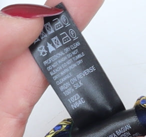 Marks and Spencer Men's Beige Silk Geometric Tie