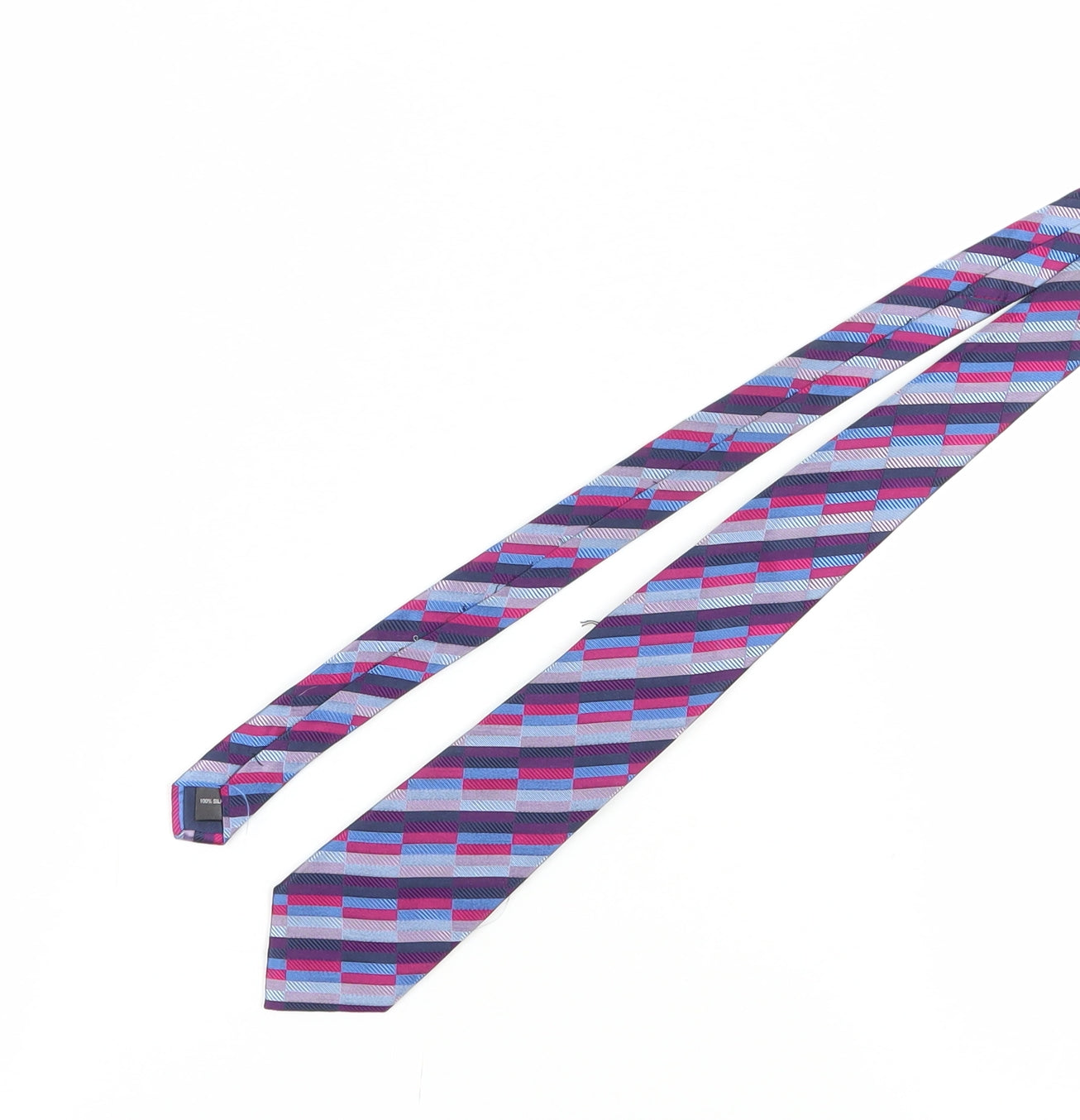 Austin Reed Multicoloured Silk Plaid Men's Tie One Size