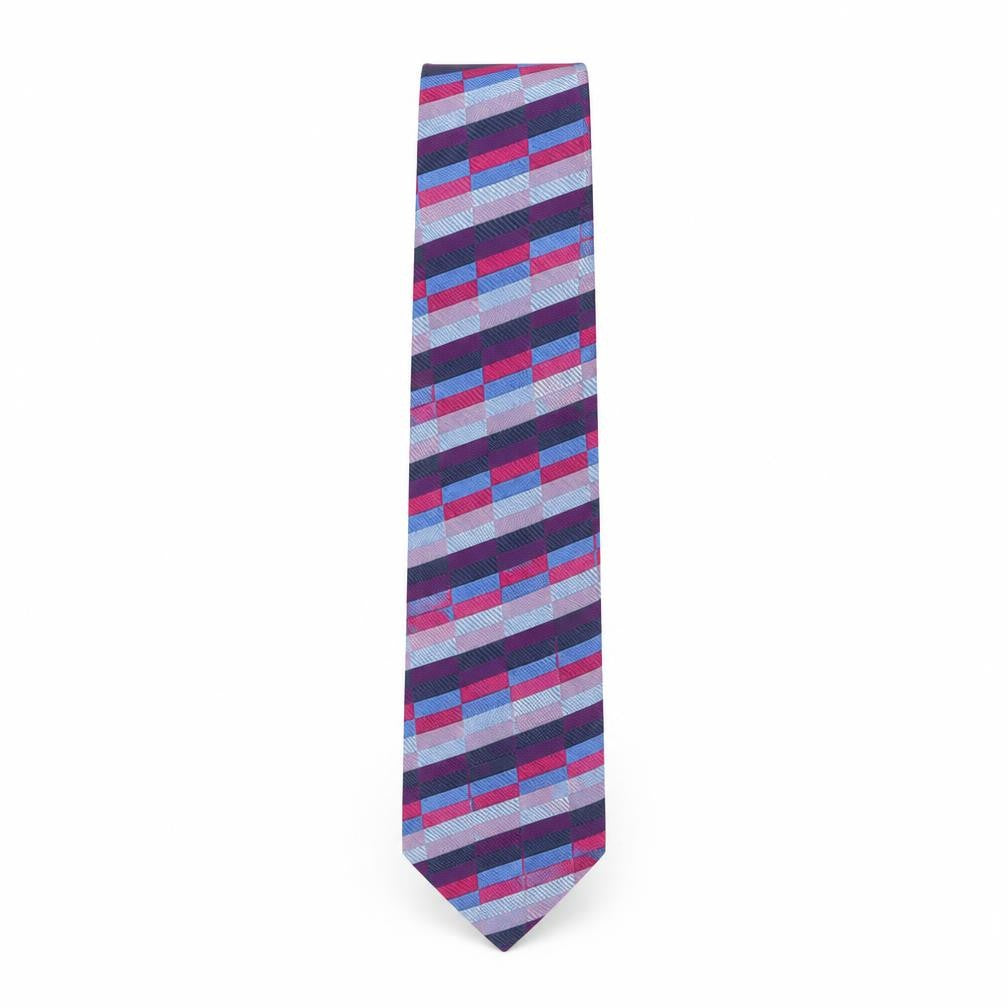Mens Austin Reed Multicoloured Plaids & Checks 100% Silk  Tie