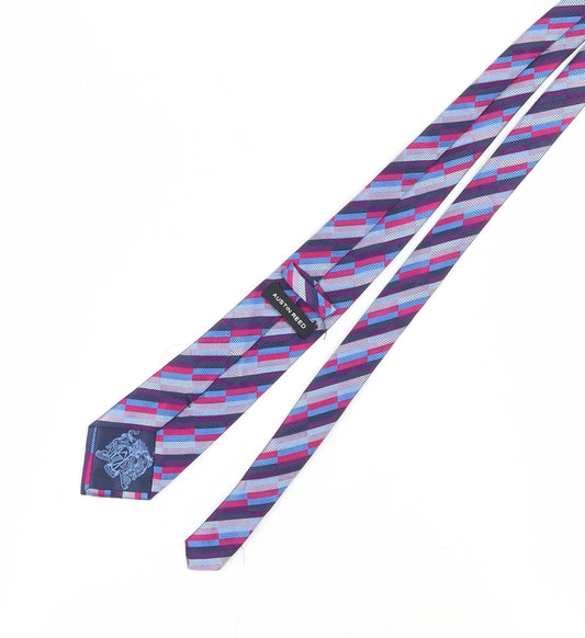 Austin Reed Multicoloured Silk Plaid Men's Tie One Size