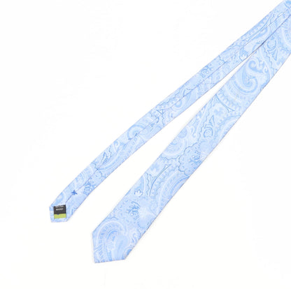 STVDIO Jeff Banks Men's Blue Paisley Silk Tie