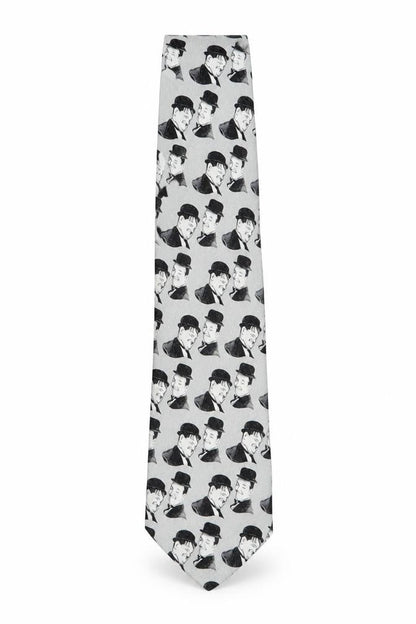 Mens The Tie Studio Grey Geometric 100% Silk  Tie