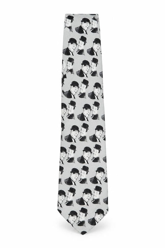 Mens The Tie Studio Grey Geometric 100% Silk  Tie