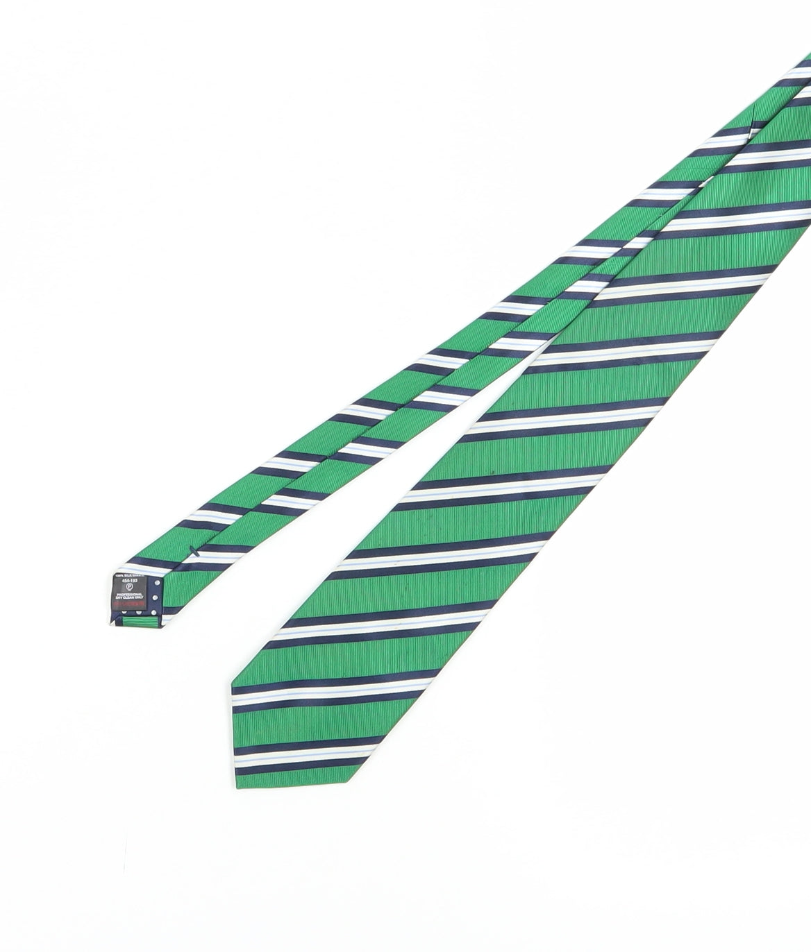 Next Green Striped Silk Men's Tie
