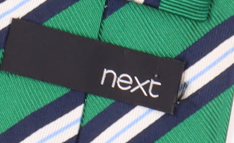 Next Green Striped Silk Men's Tie