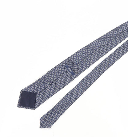 Boggi Milano Silk Geometric Blue Men's Tie One Size