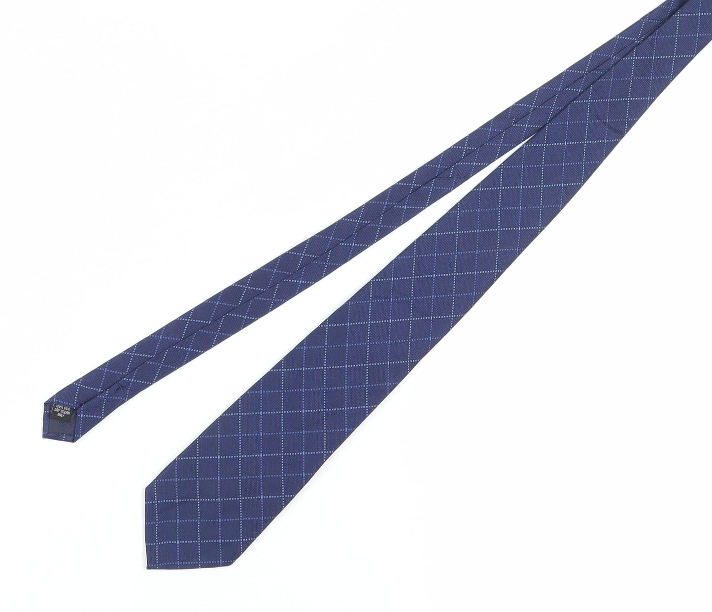 Moss Men's Blue Plaid Silk Tie